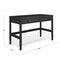 Martha Stewart Rhett Home Office 3 Drawer Desk w/Tapered Legs in Black w/Oil Rubbed Bronze Hardware NAN-PS-23504-BK-BK-MS - alternate 9