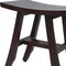 Homeroots 18" Dark Brown Teak Rectangular Shower Bench 376661 - alternate 5