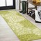 Jonathan Y Zinnia Modern Floral Textured Weave Green/Cream 2 ft. x 8 ft. Indoor/Outdoor Runner Rug SMB110H-28 - alternate 1