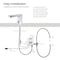 Kibi Blaze Touchless Bathroom Faucet with Pop-Up Drain, Plug-In or Battery Powered C-KBF1030CH - alternate 9