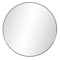 Homeroots 36" Black Round Framed Accent Mirror 383728 - alternate 7