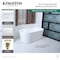 Kingston Brass 55" Acrylic Oval Double Ended Freestanding Tub with Drain, Glossy White/Matte Black VTDE552823C420 - alternate 4