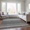 Homeroots 3' X 5' Taupe Beige And Pewter Striped Washable Indoor Outdoor Area Rug 614845 - alternate 8