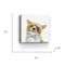 Homeroots 20" x 20" Watercolor Cutie Bow Tie Fox Canvas Wall Art 398856 - alternate 3