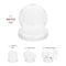 Smarty Had A Party 7.5" Clear w/Silver Vintage Rim Round Disposable Plastic Appetizer/Salad Plates (120 Plates), 120PK 867CS-CASE - alternate 6