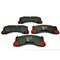 Hella Brake pad set prepared for wear warning indicator T2056 for PORSCHE / VOLKSWAGEN 355015801 - alternate 1