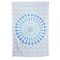 Homeroots 80" X 56" Blue And White Mandala Cotton Hanging Tapestry 397189 - alternate 1