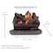Duluth Forge Ventless Natural Gas Log Set - 18 in. Stacked Oak, 30,000 BTU, T-Stat Control DLS-N18T-2 DLS-L18T-2 - alternate 9