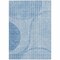 Homeroots 10' X 14' Denim Blue And Sky Blue Striped Washable Indoor Outdoor Area Rug 583069 - alternate 5