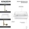 Kingston Brass 66-Inch Acrylic Rectangular 3-Wall Alcove Tub Combo with Waste and Overflow Drain, Left Hand Drain CVTAP663222L1 - alternate 4