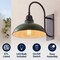 Jonathan Y Stanley 12.3 in. 1-Light Farmhouse Industrial Iron LED Gooseneck Arm Outdoor Sconce, Matte Green JYL7614L - alternate 7