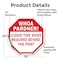 Signmission Whoa Pardner! Closed Toes Shoes Req, 10 Inch X 10 Inch, Vinyl Decal OC-D-10-40 - alternate 2
