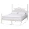 Baxton Studio Caliana Bobbin Four-Poster Platform Bed, Queen, White 264-14396-ZORO - alternate 6
