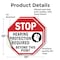 Signmission Stop Hearing Protection Required Be, 10 inch X 10 inch, Vinyl Decal, 2PK OC-D-2PACK-10-123 - alternate 3