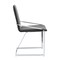 Homeroots Set of Two Gray and Silver Upholstered Velvet And Metal Dining Side Chairs, 2PK 573348 - alternate 8