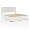 Martha Stewart Nyla King Upholstered Platform Bed with Curved Nailhead Headboard and Footboard Storage Drawer XH-8529-K-WH-MS - alternate 5
