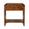 Homeroots 20" Brown Solid Wood One Drawer Nightstand 651475 - alternate 1