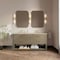James Martin Vanities Lucian 72" Double Vanity, Pebble Oak, w/ 3 CM Tajnar Eclos Top w/FreePower Wireless Charger D704-V72-PBO-FTJR - alternate 6