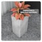 Leisuremod Terra Tall Square Fiberstone & MgO Clay Planter, Weather-Resistant, Indoor/Outdoor, No Assembly TP24AC - alternate 4