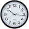 Universal Round Wall Clock, Black, 12" UNV11641 - alternate 1