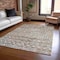 Homeroots 8' X 10' Brown And Beige Argyle Washable Indoor Outdoor Area Rug 615797 - alternate 6