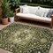Homeroots 10' X 14' Olive Green Ivory And Brown Oriental Washable Indoor Outdoor Area Rug 600179 - alternate 1