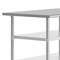 Flash Furniture Reese 30x48 Portable Work Table, Stainless Steel Top Shelf and 2 Adjstbl Glvnzd Steel Undershelves NH-WT-GU-3048-GG - alternate 4