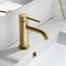 Kibi Circular Single Handle Bathroom Vanity Sink Faucet, Pop Up Drain C-KBF1008BB - alternate 5