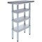 Amgood 14in D x 24in L Stainless Steel Table, Three Undershelves AMG WT-1424-3SH-Z - alternate 1
