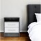 Homeroots 20" Wood Two Drawer Nightstand 477898 - alternate 3