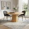 Homeroots 60" Natural Wood Pedestal Base Round Top Dining Table 721095 - alternate 4