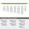 Amerock Bronx 18 inch 457mm Center-to-Center Golden Champagne Appliance Pull BP54071BBZ - alternate 3