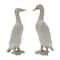Homeroots Set of Two Gray Resin Duck Outdoor Statues 721385 - alternate 1