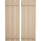 Ekena Millwork Rustic Three Board Spaced Board-n-Batten Sandblasted Faux Wood Shutters, 17 1/2W x 36H, PR SHUBSS17X36SDPR - alternate 1