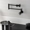 Kingston Brass Wall Mount Pot Filler Faucet, Matte Black KS4100RX - alternate 4
