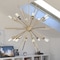 Vaxcel Estelle 16-Light 36 in W Brass Gold Mid-Century Modern Sputnik Pendant Ceiling Fixture P0344R - alternate 5