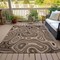 Homeroots 8' X 10' Beige And Charcoal Geometric Washable Indoor Outdoor Area Rug 631368 - alternate 5