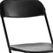 Homeroots Set of Six Black Metal Outdoor Folding Stacking Dining Chairs, 6PK 639953 - alternate 5