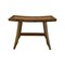 Homeroots 24" Brown Teak Rectangular Shower Bench 376743 - alternate 1