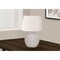 Homeroots 22" Cream Concrete Urn Table Lamp With Cream Abstract Empire Shade 545870 - alternate 5