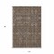 Homeroots 10' X 14' Chocolate Floral Washable Non Skid Indoor Outdoor Area Rug 564319 - alternate 4