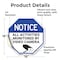 Signmission Notice All Activities Monitored by, 18 Inch X 18 Inch, Vinyl Decal OC-D-18-326 - alternate 2