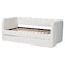 Baxton Studio Palmer Cream Teddy-Bear Fabric Daybed with Rolling Trundle 265-14500-ZORO - alternate 6