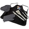 Picnic Time Family Of Brands NCAA Kansas Jayhawks BBQ Apron Tote Pro Grill Set, Heavy Duty BBQ Apron For Men 635-88-179-244-0 - alternate 1