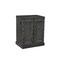 Homeroots 28in Black Solid Wood Carved Floral Bar Cabinet With Two Doors And One Drawer 727846 - alternate 5