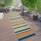 World Rug Gallery Palm Floral Leaves Indoor/Outdoor Runner Rug 2 ft 7 in x 6 ft Multi 5557MULTI27X6 - alternate 1