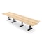 Skutchi Designs 14ft Arc Rectangle Conference Table With Power | Harmony Series | 14 Person Meeting Room Table HAR-AREC-48X168-T.BK-K525-NA - alternate 1