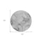 Homeroots 8' Round Gray Round Abstract Washable Non Skid Indoor Outdoor Area Rug 559501 - alternate 5