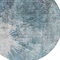 Homeroots 8' Teal Blue Navy Blue And Gray Round Abstract Washable Indoor Outdoor Area Rug 582964 - alternate 7