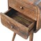 Homeroots 22" Brown Solid Wood Square Two Drawer Nightstand 651559 - alternate 9
